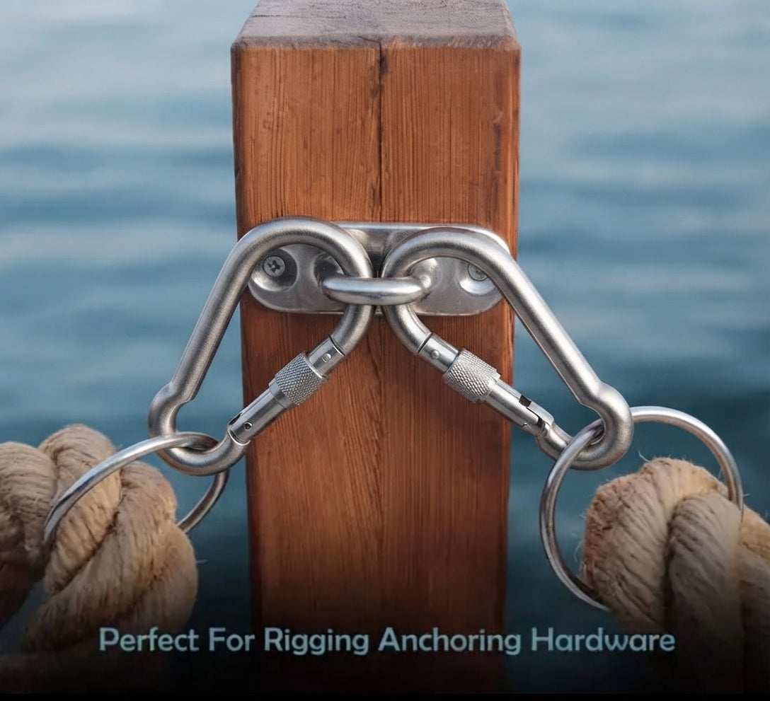 Carabiner Snap Hooks | Steel Zinc Galvanized Locking