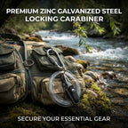 Carabiner Snap Hooks | Steel Zinc Galvanized Locking