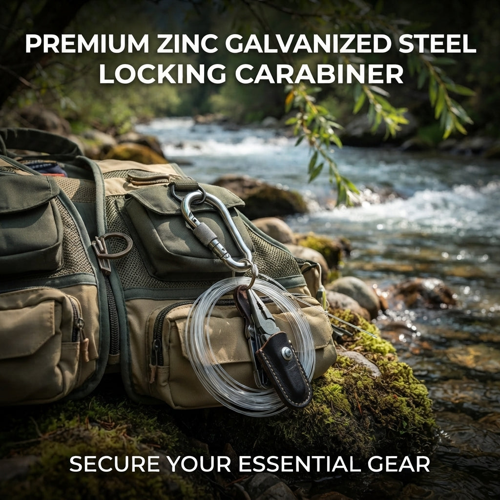 Carabiner Snap Hooks | Steel Zinc Galvanized Locking