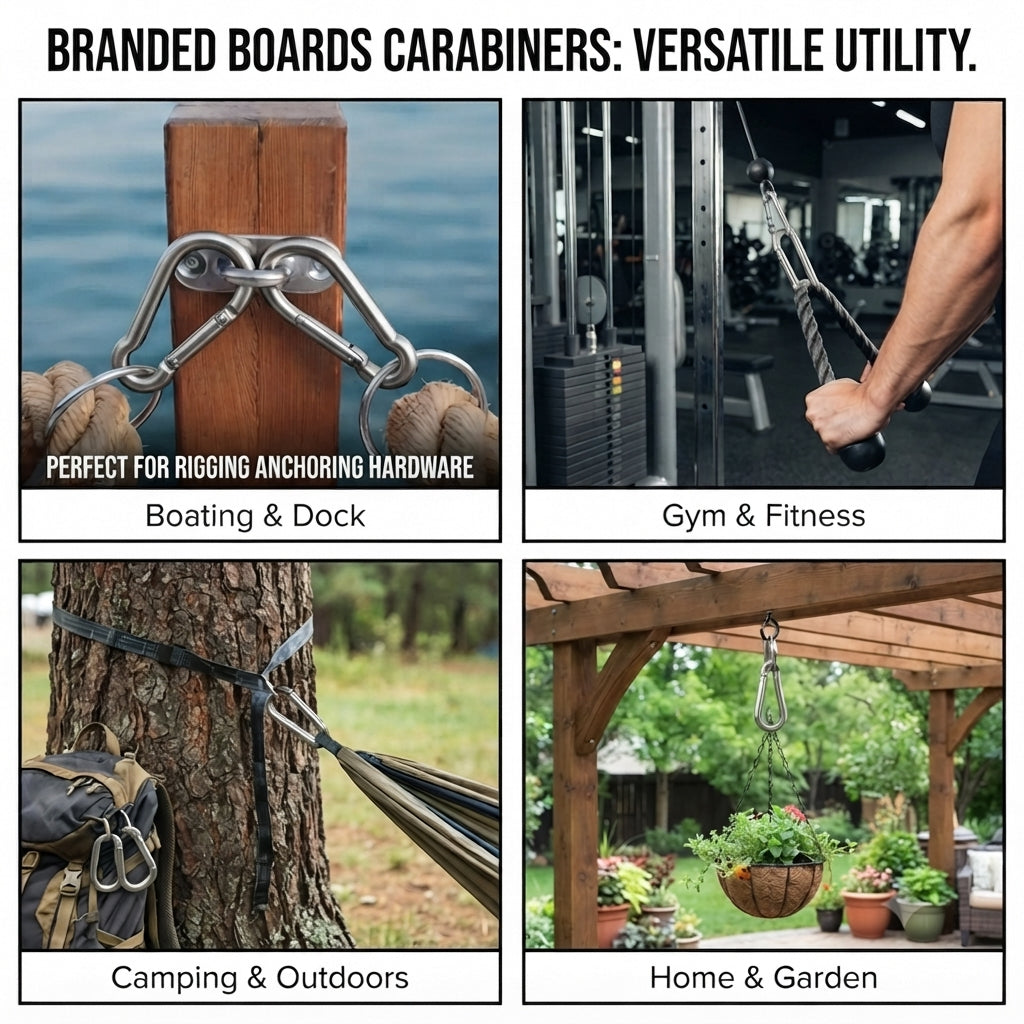 Carabiner Snap Hooks | Steel Zinc Galvanized