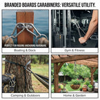 Carabiner Snap Hooks | Steel Zinc Galvanized