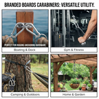 Carabiner Snap Hooks | Steel Zinc Galvanized