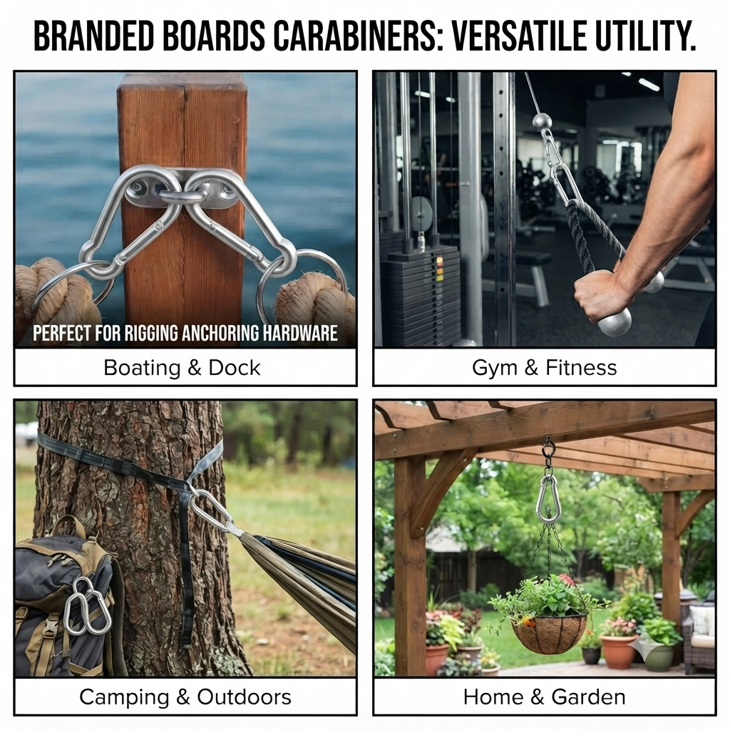 Carabiner Snap Hooks | Steel Zinc Galvanized