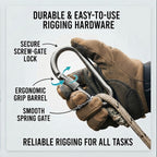 Carabiner Snap Hooks | Steel Zinc Galvanized Locking