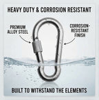 Carabiner Snap Hooks | Steel Zinc Galvanized Locking