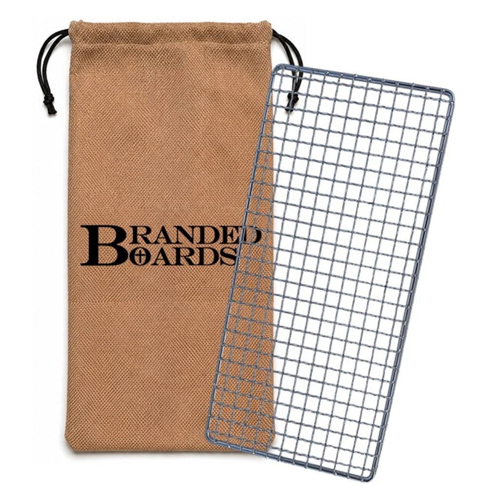6 × 12-Inch 304 Stainless Bushcraft Grill Grate with Bag
