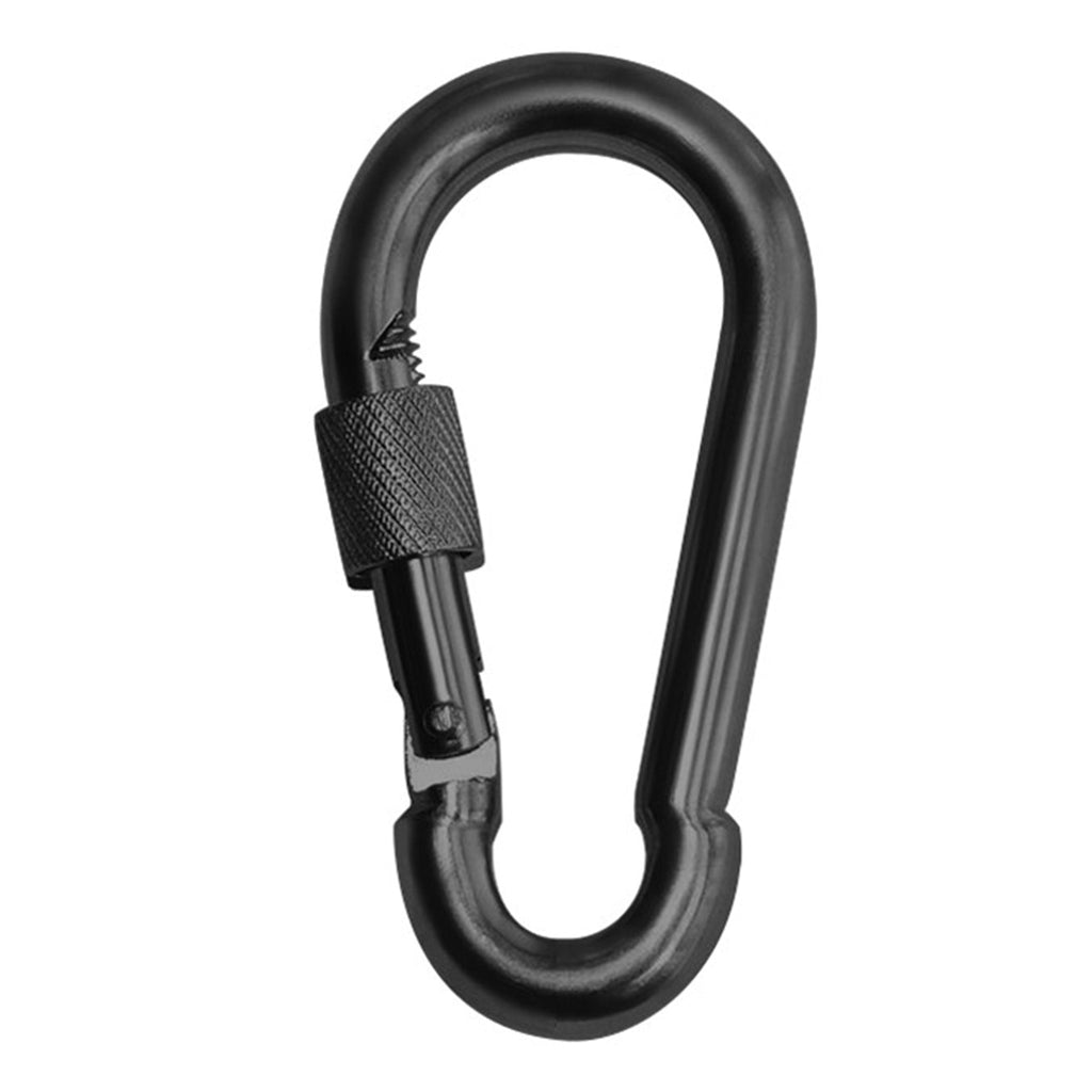 Carabiner Snap Hooks | Black Steel Zinc Galvanized Locking