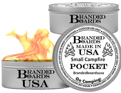 Made in USA | Branded Boards Portable Bonfire Campfire | "The Pocket" - SMALL