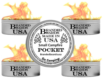 Made in USA | Branded Boards Portable Bonfire Campfire | "The Pocket" - SMALL