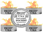 Made in USA | Branded Boards Portable Bonfire Campfire | "The Pocket" - SMALL