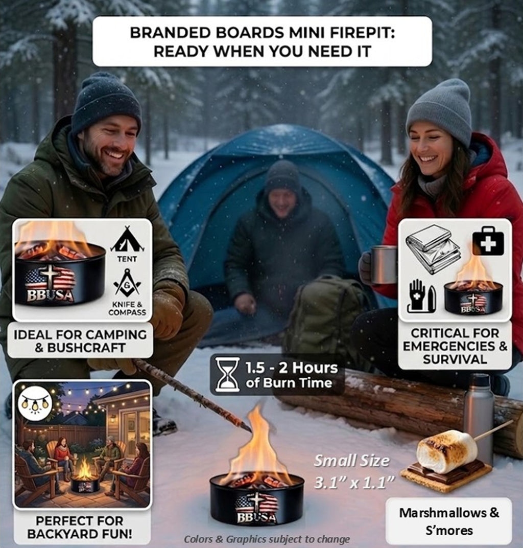 Portable Mini Fire Pit - Small