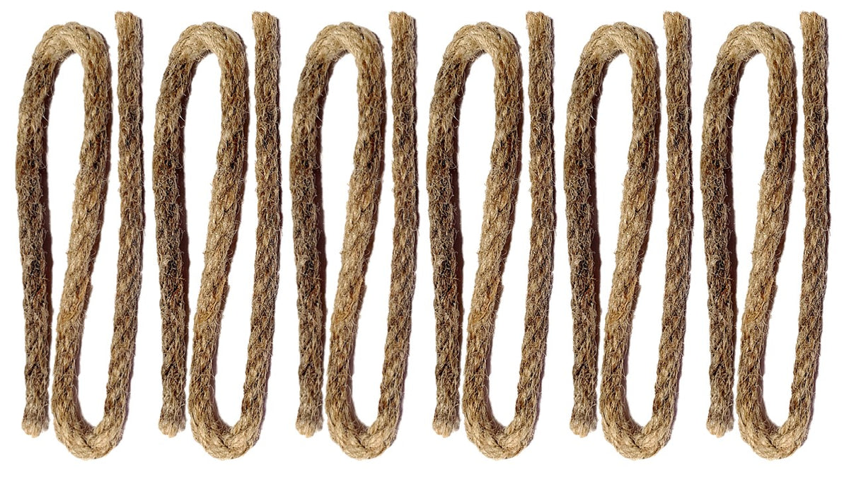 Waxed Jute Fire Starter Tinder | 6-Pack