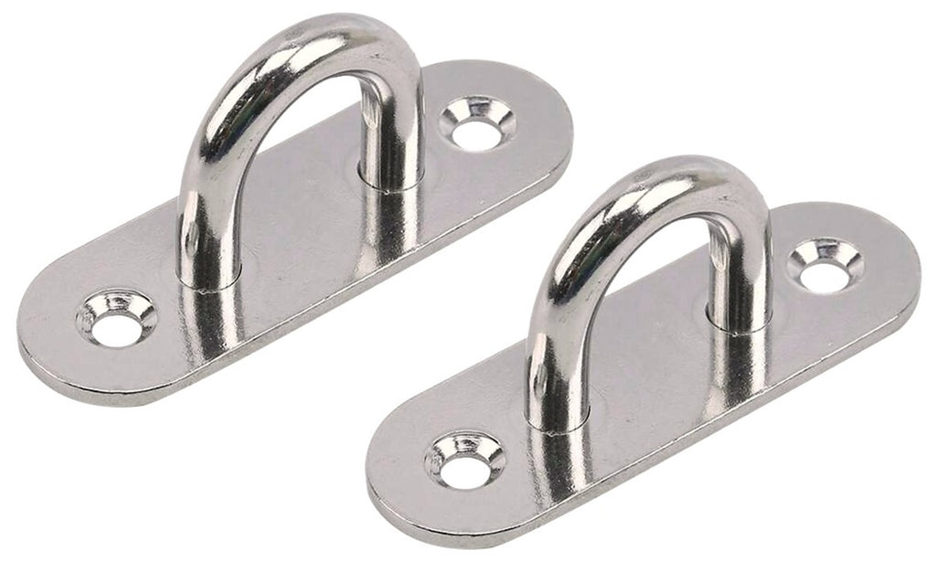 Heavy-Duty M6 Oval Pad Eye Plates | 304 Stainless Steel