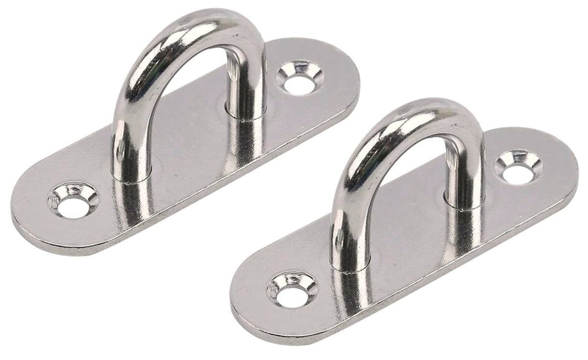 Heavy-Duty M6 Oval Pad Eye Plates | 304 Stainless Steel
