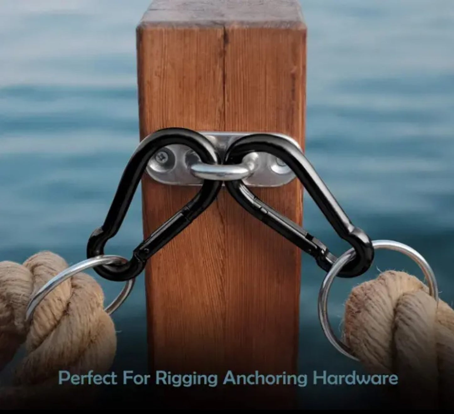 Heavy Duty 2" & 2.8" Bushcraft Zinc-Galvanized Steel Carabiner Spring Snap Clip Link Hooks