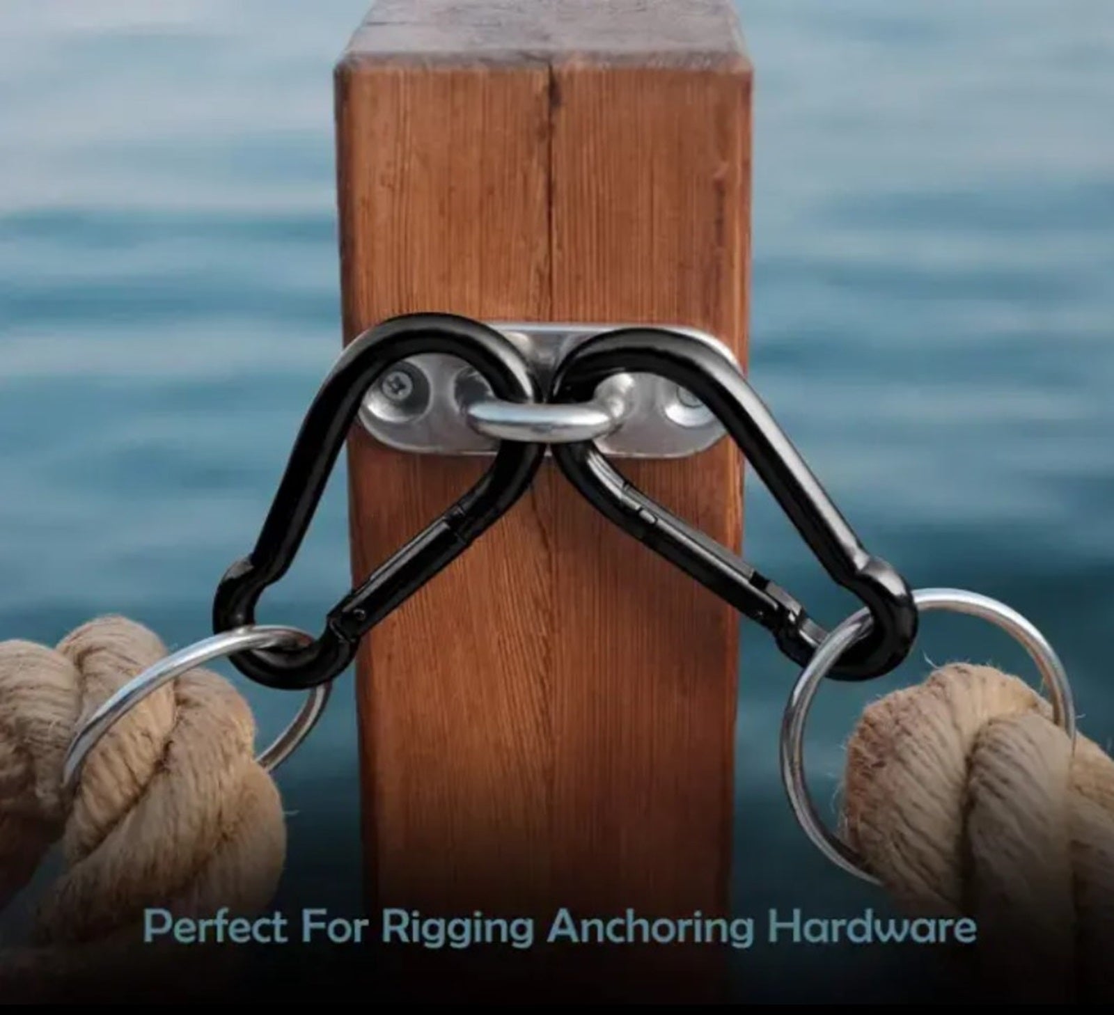 Heavy Duty 2" & 2.8" Bushcraft Zinc-Galvanized Steel Carabiner Spring Snap Clip Link Hooks