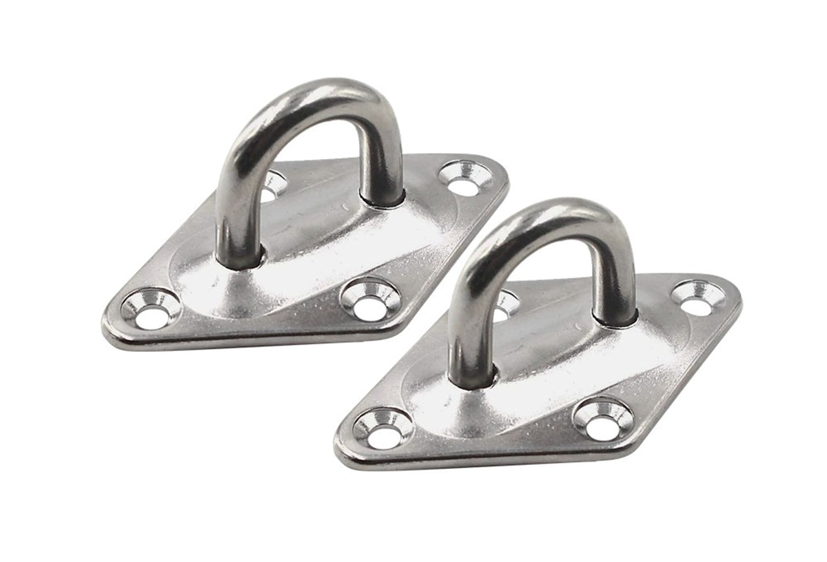 Diamond Pad Eye Plates | 304 Stainless Steel