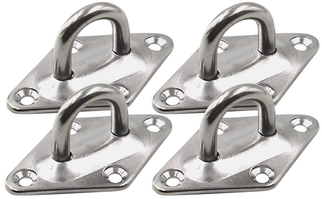 Diamond Pad Eye Plates | 304 Stainless Steel