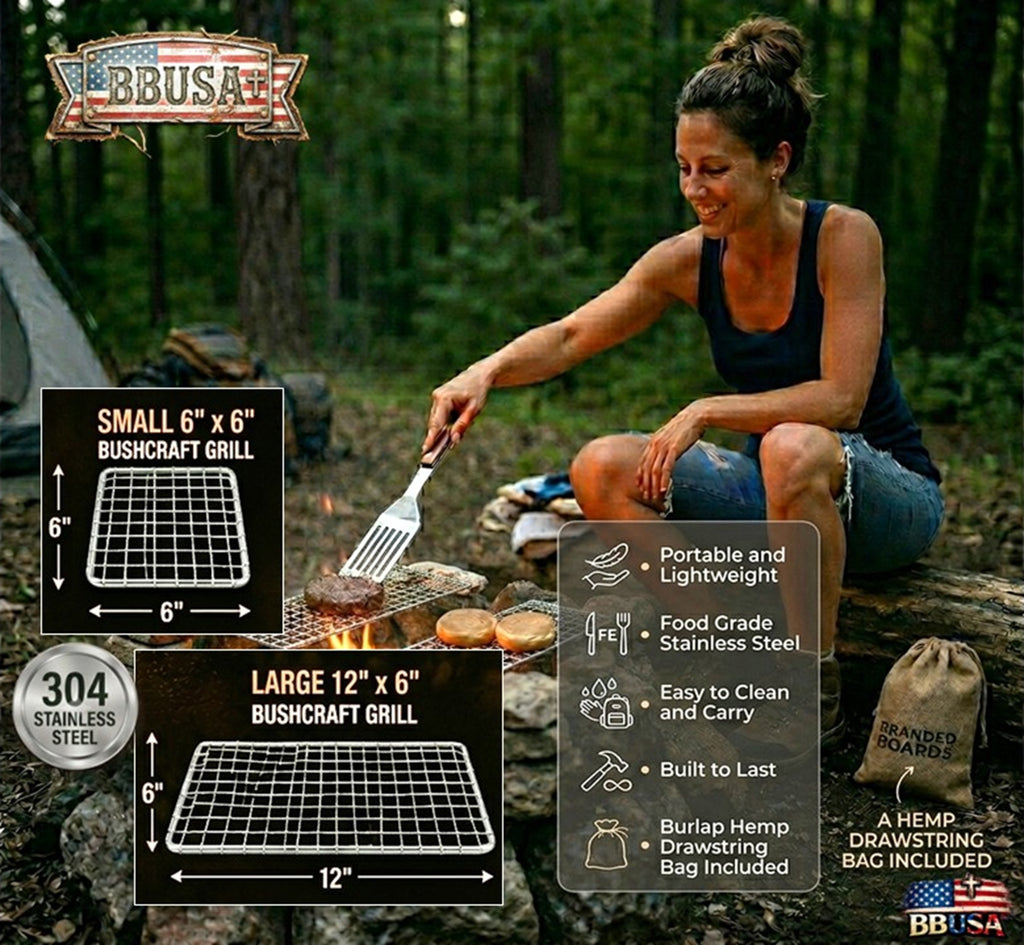 Bushcraft SS Grill Grates - Large/Small