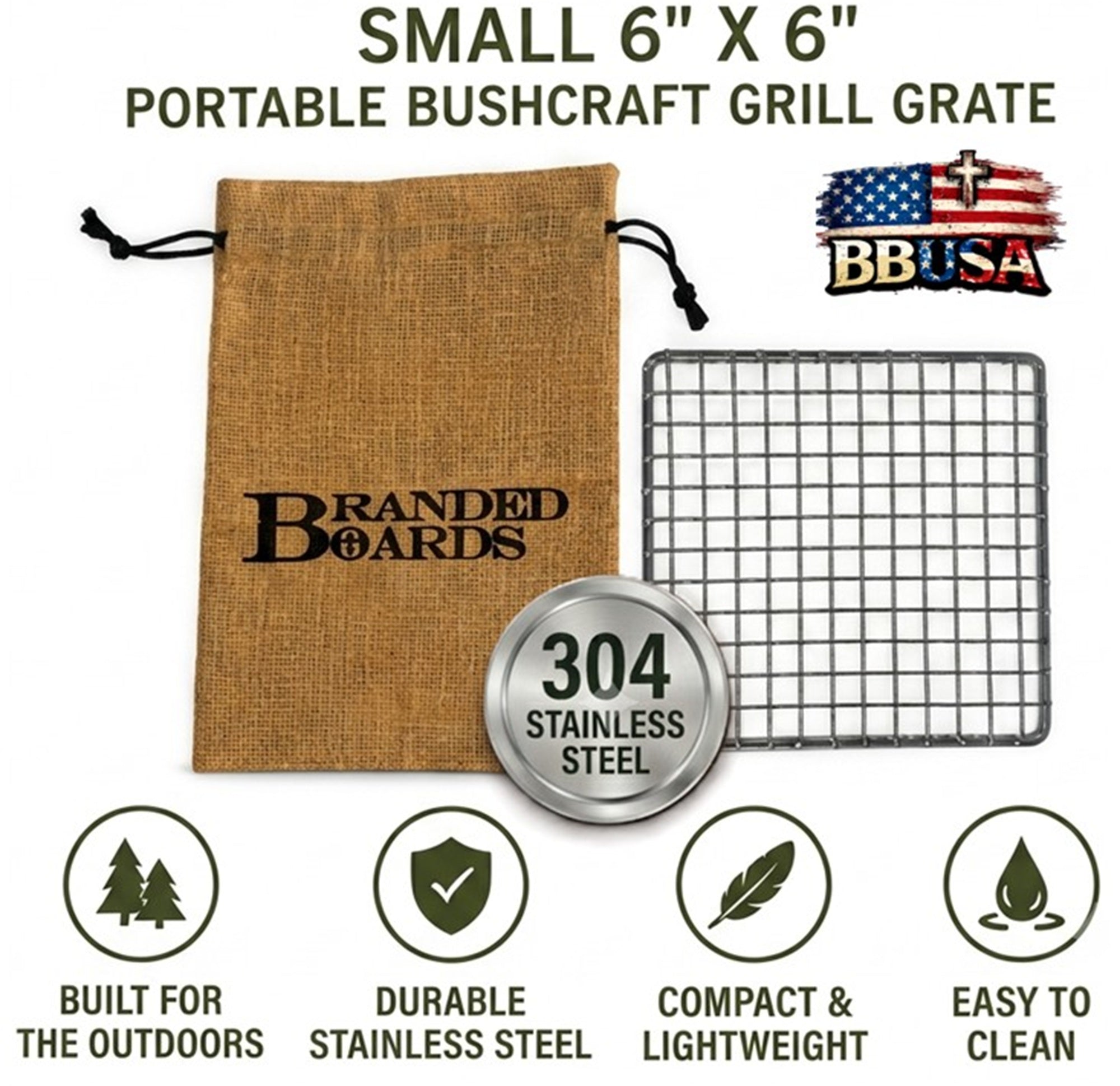 Bushcraft SS Grill Grates - Small