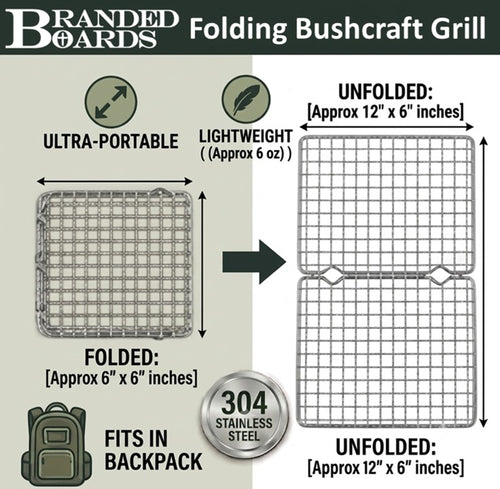 Bushcraft SS Grill Grates - Folding