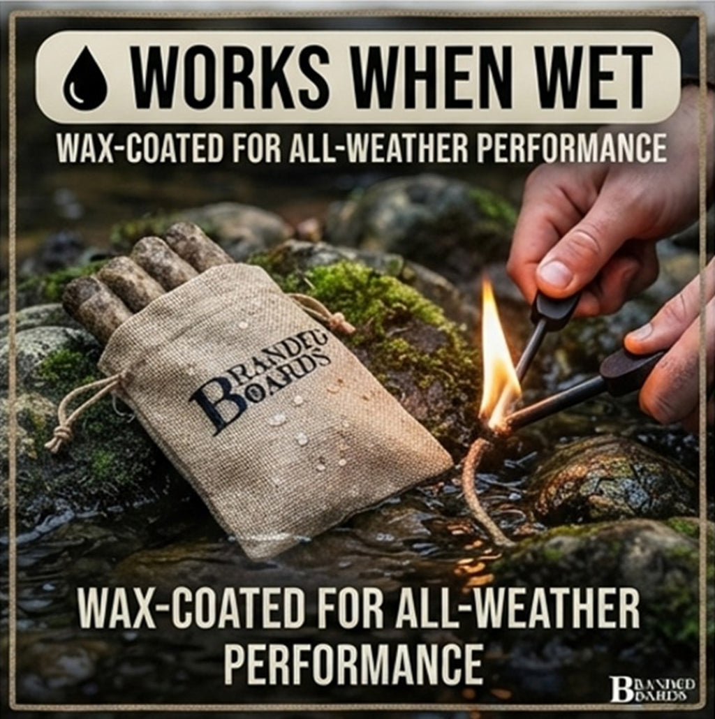 Fire Tinder | Waxed Fat Jumbo Jute Rope