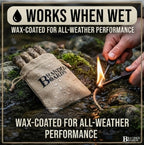 Fire Tinder | Waxed Fat Jumbo Jute Rope
