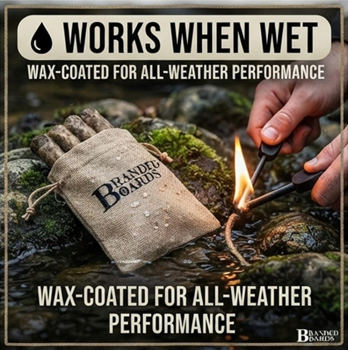 Fire Tinder | Waxed Fat Jumbo Jute Rope
