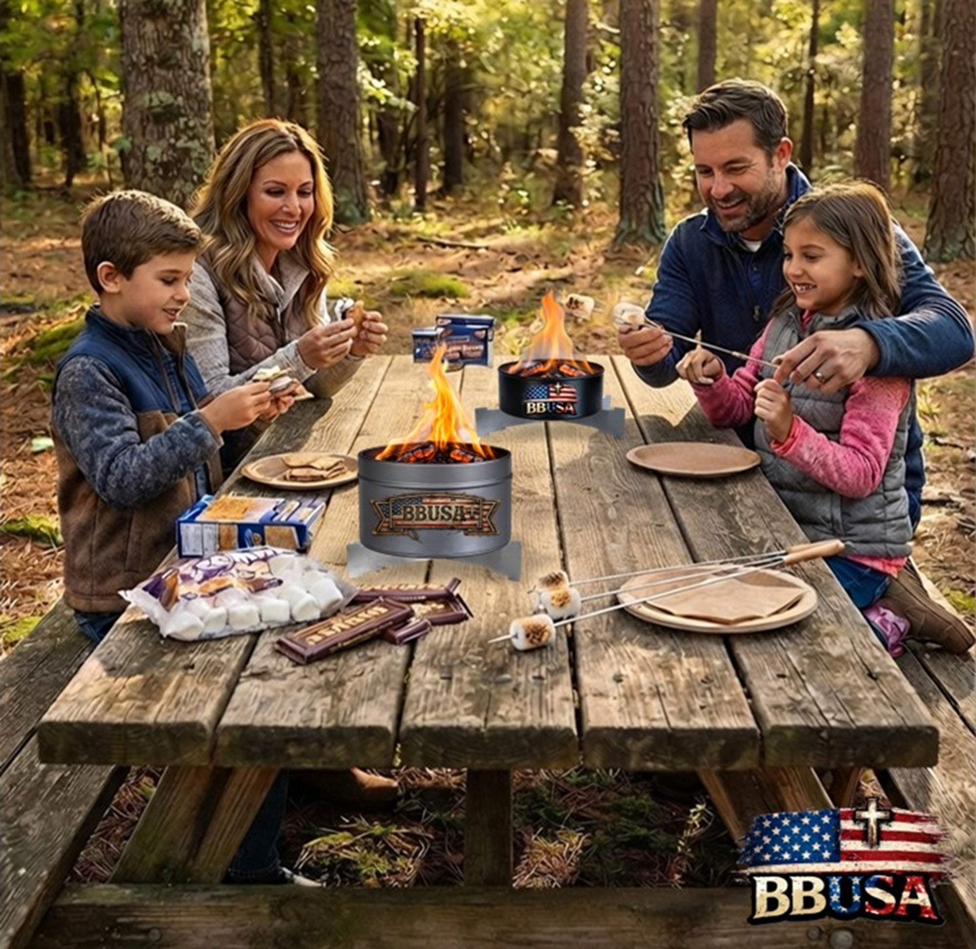 Portable Campfire Trivet Grate - Made in USA