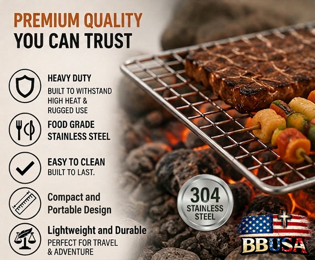 Bushcraft SS Grill Grates - Folding
