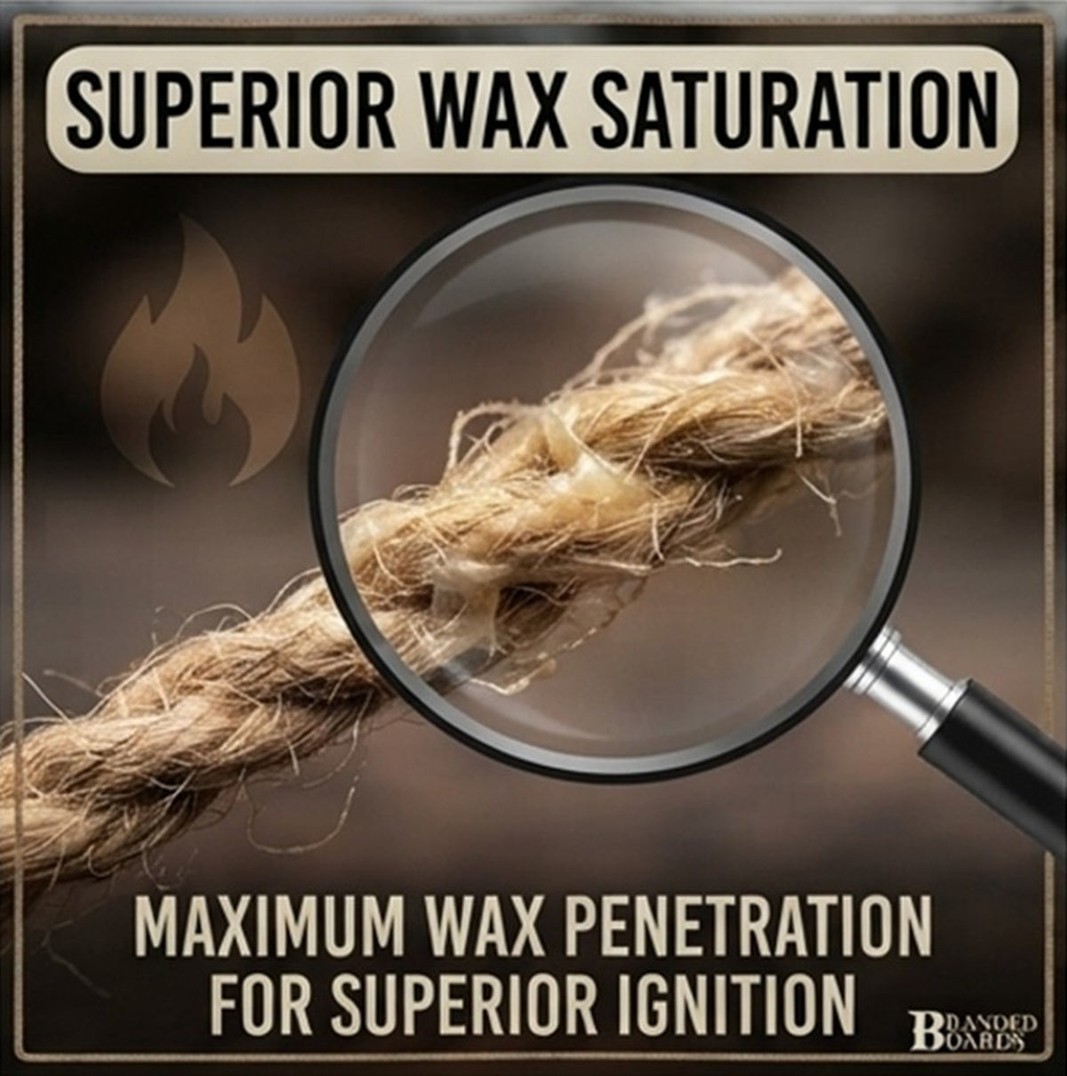 Fire Tinder | Waxed Fat Jumbo Jute Rope