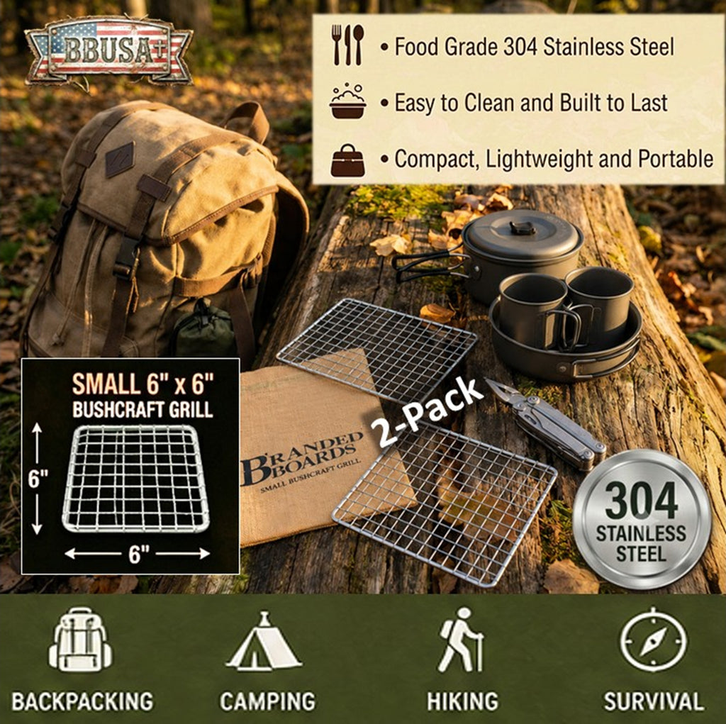 Bushcraft SS Grill Grates - Small 2-Pack