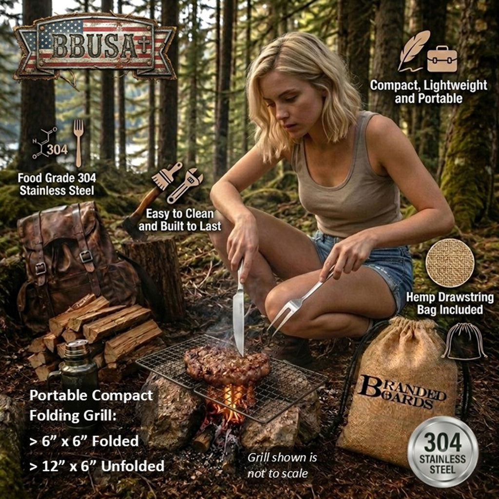 Bushcraft SS Grill Grates - Folding