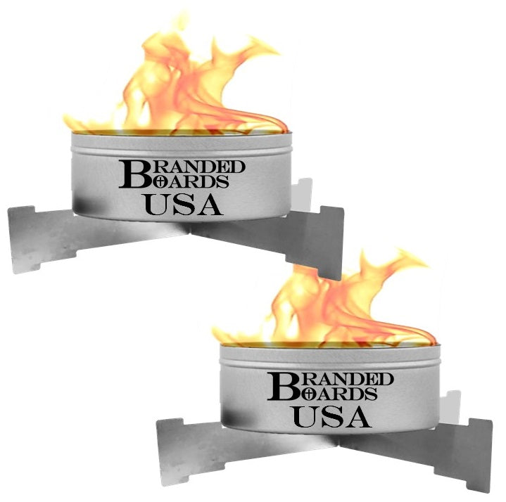 Made in USA | Branded Boards Portable Bonfire Campfire & Trivet Stand