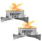 Made in USA | Branded Boards Portable Bonfire Campfire & Trivet Stand
