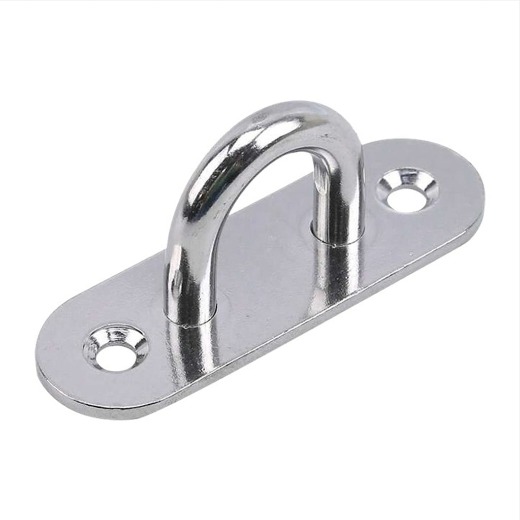 Heavy-Duty M6 Oval Pad Eye Plates | 304 Stainless Steel