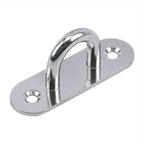 Heavy-Duty M6 Oval Pad Eye Plates | 304 Stainless Steel