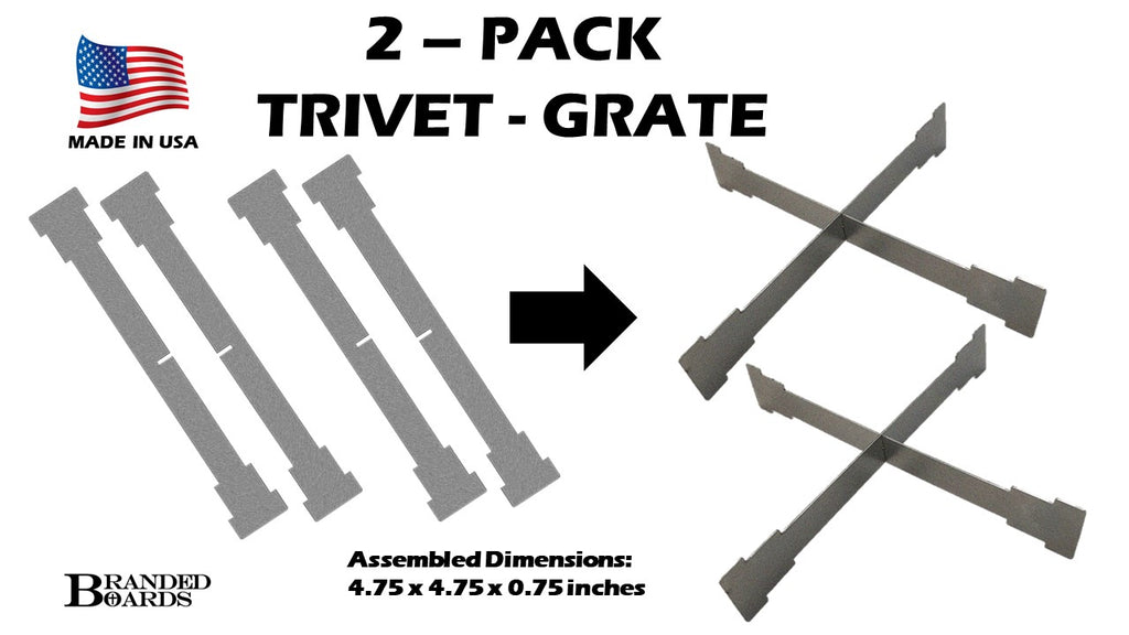 Portable Campfire Trivet Grate - Made in USA
