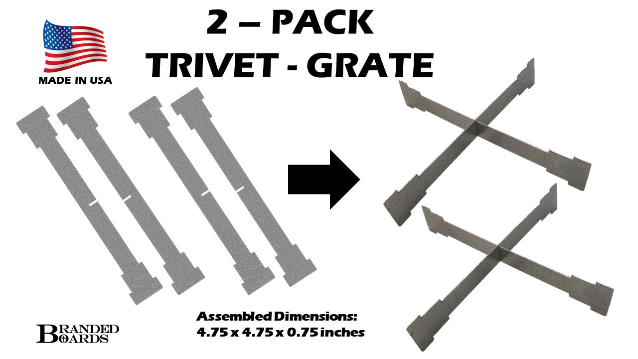 Portable Campfire Trivet Grate - Made in USA