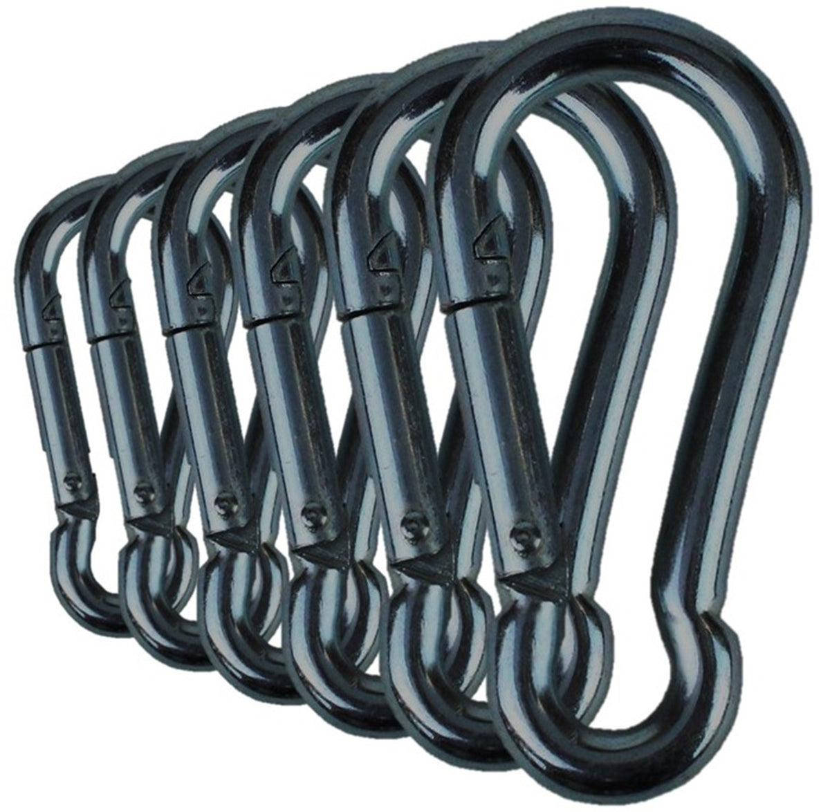Carabiner Snap Hooks | Black Steel Zinc Galvanized