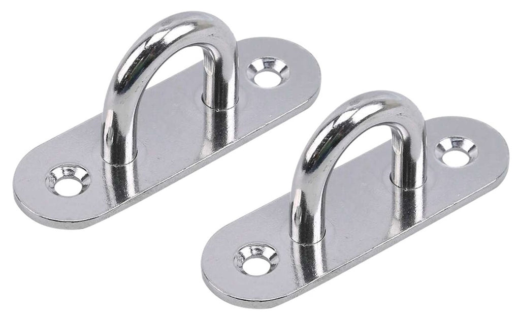 Heavy-Duty M6 Oval Pad Eye Plates | Zinc-Galvanized Steel