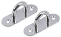 Heavy-Duty M6 Oval Pad Eye Plates | Zinc-Galvanized Steel