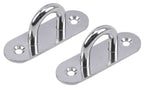 Heavy-Duty M6 Oval Pad Eye Plates | Zinc-Galvanized Steel