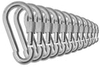 Heavy Duty 2" & 2.8" Locking Thumb Screw Closure Zinc-Galvanized Steel Carabiner Spring Snap Clip Link Hooks
