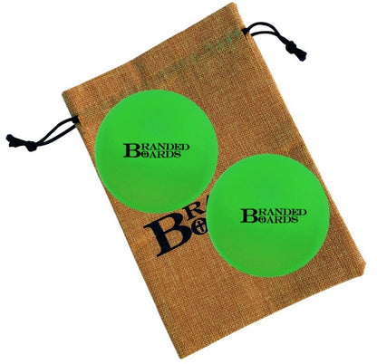 Massage Lacrosse Balls and Burlap Carrying Bag