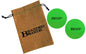 Massage Lacrosse Balls and Burlap Carrying Bag