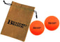 Massage Lacrosse Balls and Burlap Carrying Bag