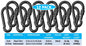 Heavy Duty 2" & 2.8" Locking Thumb Screw Closure Zinc-Galvanized Steel Carabiner Spring Snap Clip Link Hooks