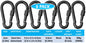 Heavy Duty 2" & 2.8" Locking Thumb Screw Closure Zinc-Galvanized Steel Carabiner Spring Snap Clip Link Hooks