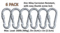 Heavy Duty 2" & 2.8" Locking Thumb Screw Closure Zinc-Galvanized Steel Carabiner Spring Snap Clip Link Hooks